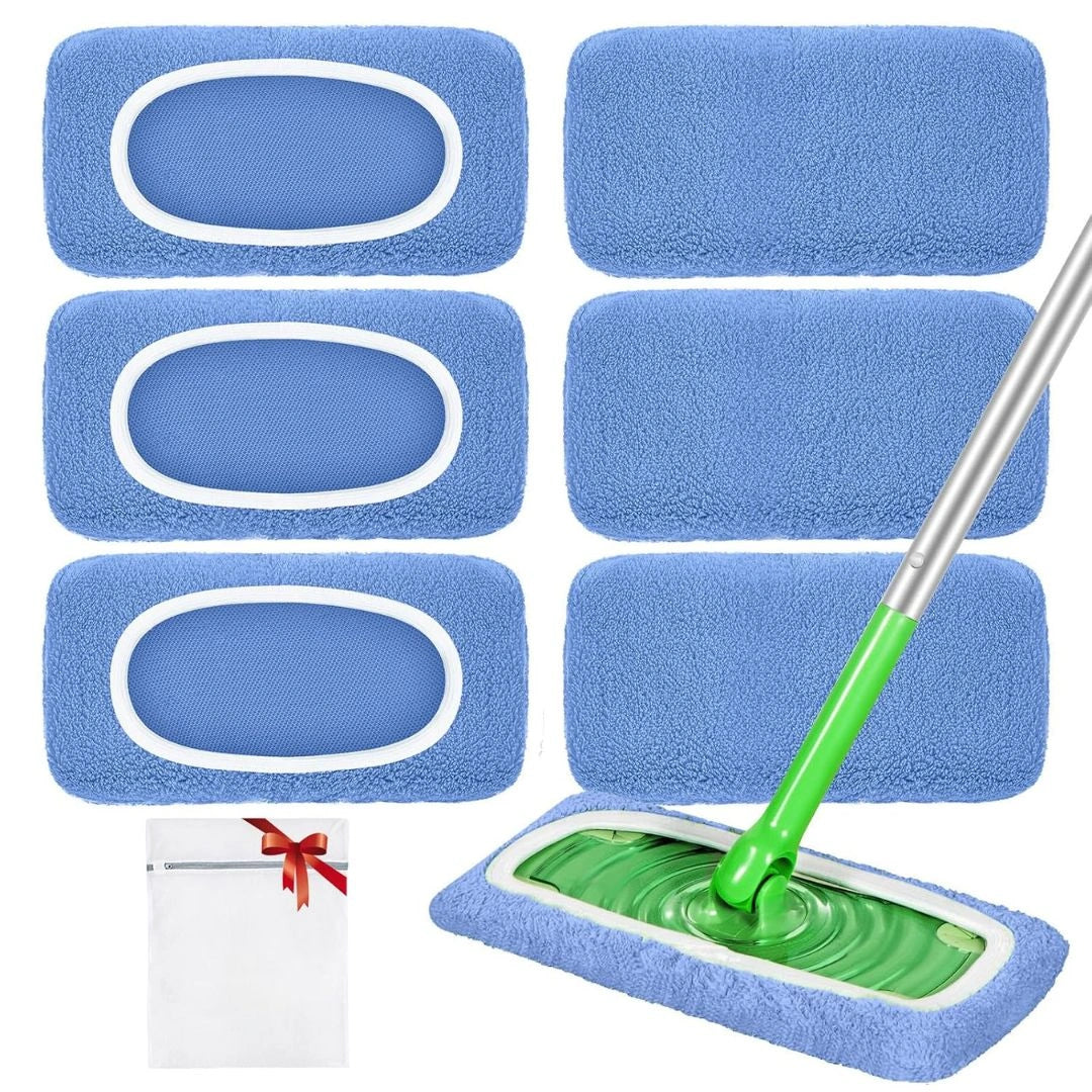 Reusable mop pads for Swiffer sweeper mop